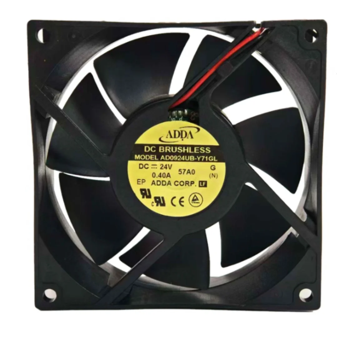 

ADDA AD0924UB-Y71GL DC 24V 0.40A 90x90x32mm 2-Wire Server Cooling Fan