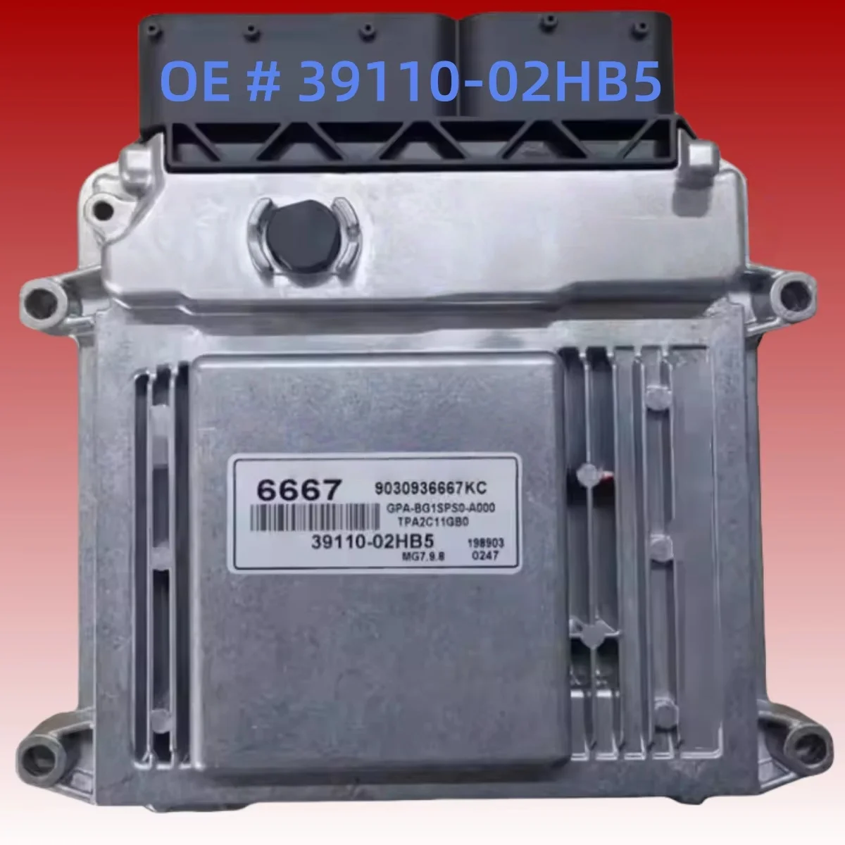 

High quality Brand New 39110-02HB5 3911002HB5 Car Engine Computer Board ECU Electronic Control Unit 6667 Fit for Hyundai MG7.9.8