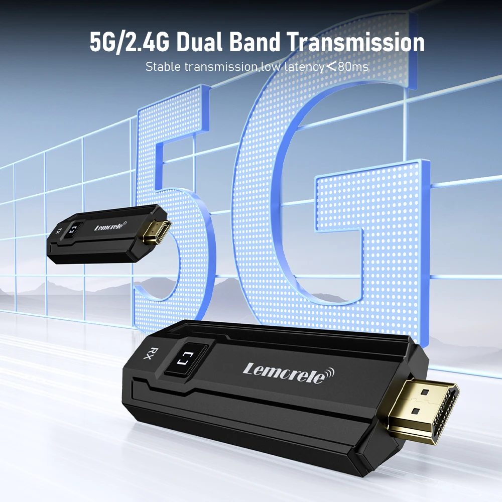 Lemorele 50M Bezprzewodowy Nadajnik i Odbiornik HDMI 1080P - usage example