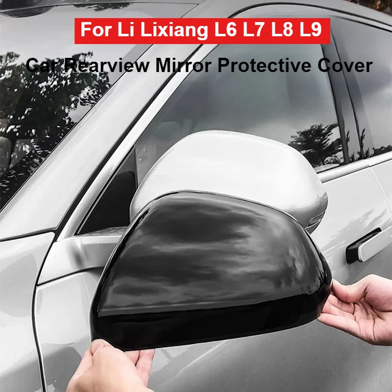 For Li Lixiang L6  L7 L8 L9 2PCS Car Rearview Mirror Protective Cover ABS Decorative Cover for Reversing Mirror Cover