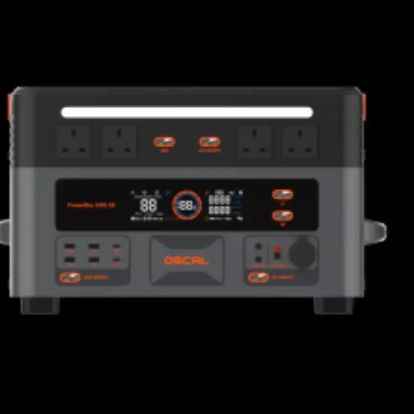 Oscal PowerMax 2400SE Tragbare Powerstation 2016Wh 2400W Outdoor-Generator mit 3500+ Zyklen LiFePO4 1,2H Schnellladung und Smart-App-Steuerung