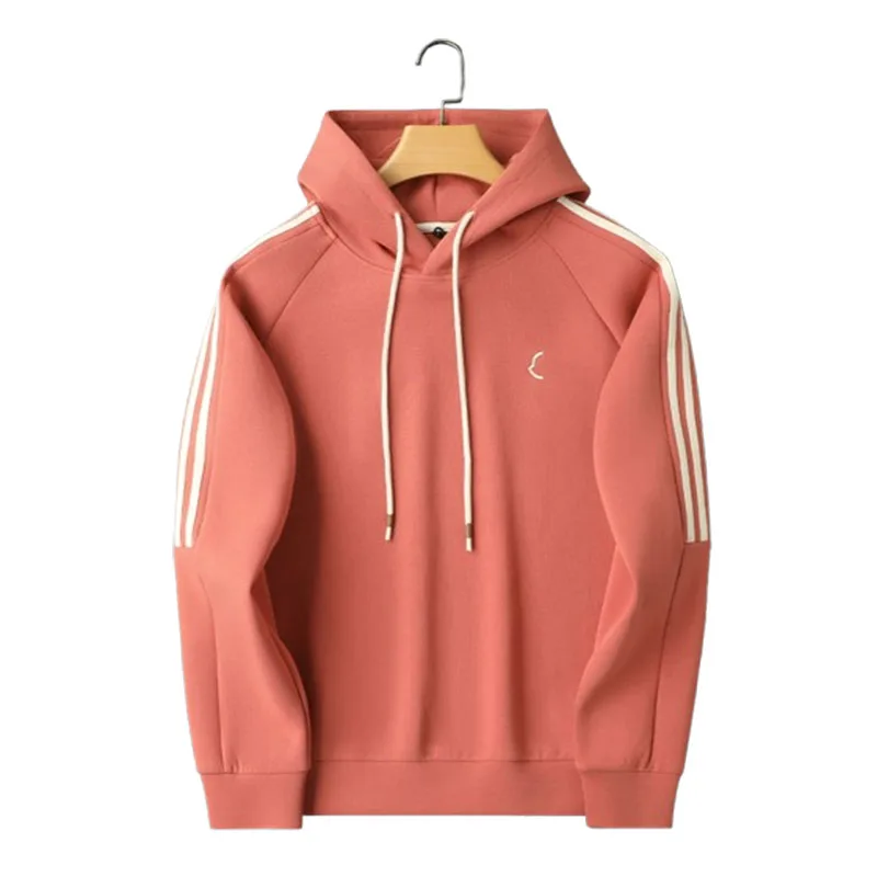 Light luxury wear with grapefruit red casual sports suit autumn and winter slim-fit men\'s and women\'s hoodie pants