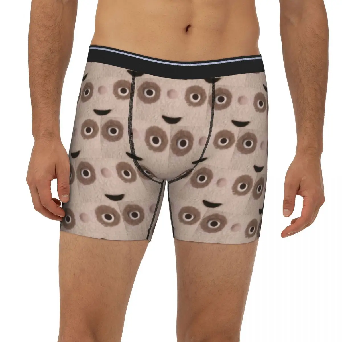 

Длинные трусы-боксеры Makka Pakka, короткие мужские трусы, дышащее нижнее белье для мужчин, подарок бойфренду