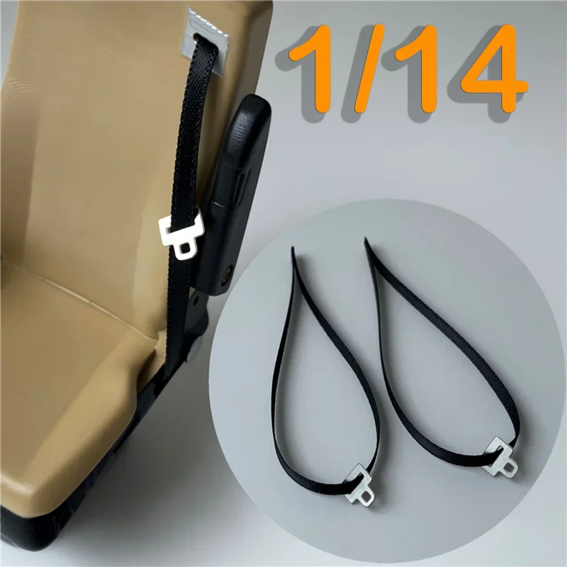 Simulation Cab Driver Seat Belt for 1/14 Tamiya RC Truck for SCANIA 770S R620 for Volvo FH16 for ACTROS 3363 for MAN TGS TGX Car