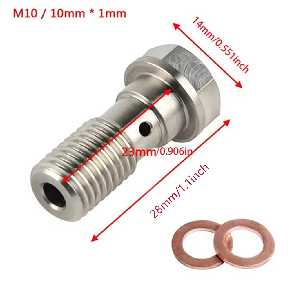 Motorcycle accessories Brake Caliper Banjo Bolt Bleed Screw Nipple M10X1.0MM/1.25MM 304 Stainless Steel for yamaha ktm sherco - Image 3