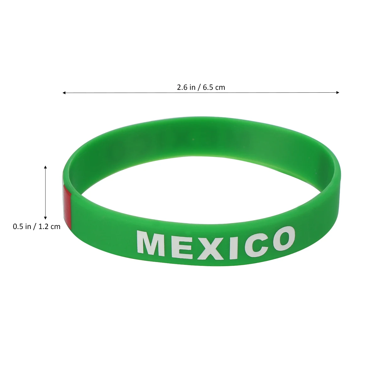 6 pçs esportes pulseira de silicone pulseiras de borracha de futebol bandeira pulseira decorativa