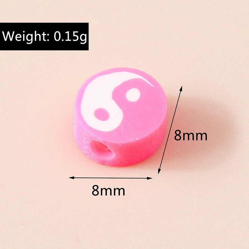 Leslie 30/50/100 Stück Mix Tierperlen (Hund, Katze, Frosch, Bär) aus Ton für Anhänger, Schmuckherstellung, Halsketten, Armbänder, Zubehör, DIY – Detail 19