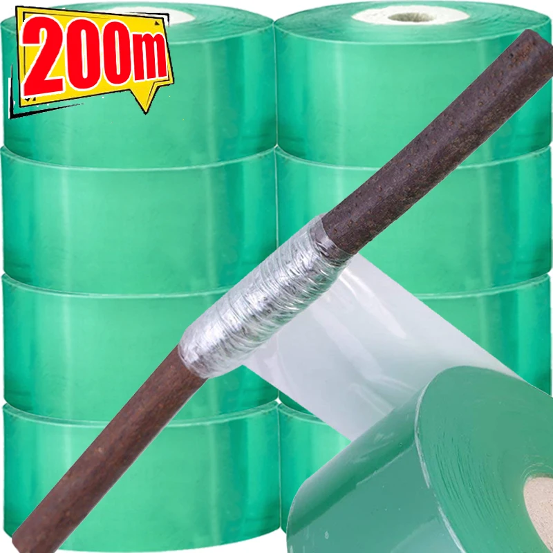 סרט גידול עצמי PE דביק סרט גידול גינה עץ צמחים זרעים גפנים עגבניות סרט שקוף אביזרים