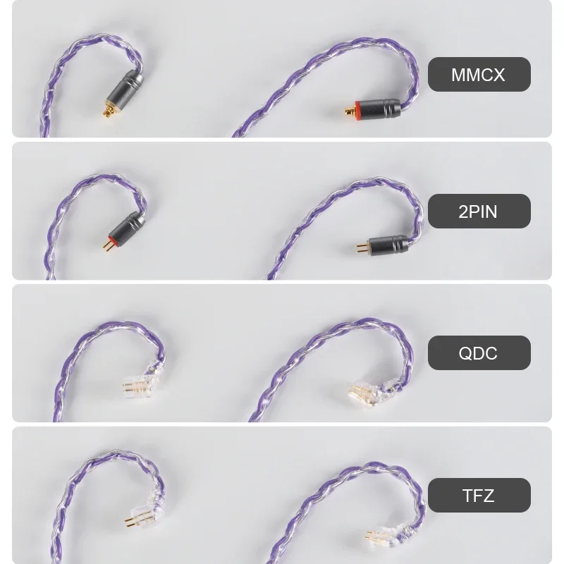 Imagem -06 - Xinhs-oxigênio Hi-fi Headphone Upgrade Cabo Cor Cobre 2pin Qdc Mmcx Tfz Kz-qdc Adequado para Bl03 kz Edx Núcleo 078 Milímetros