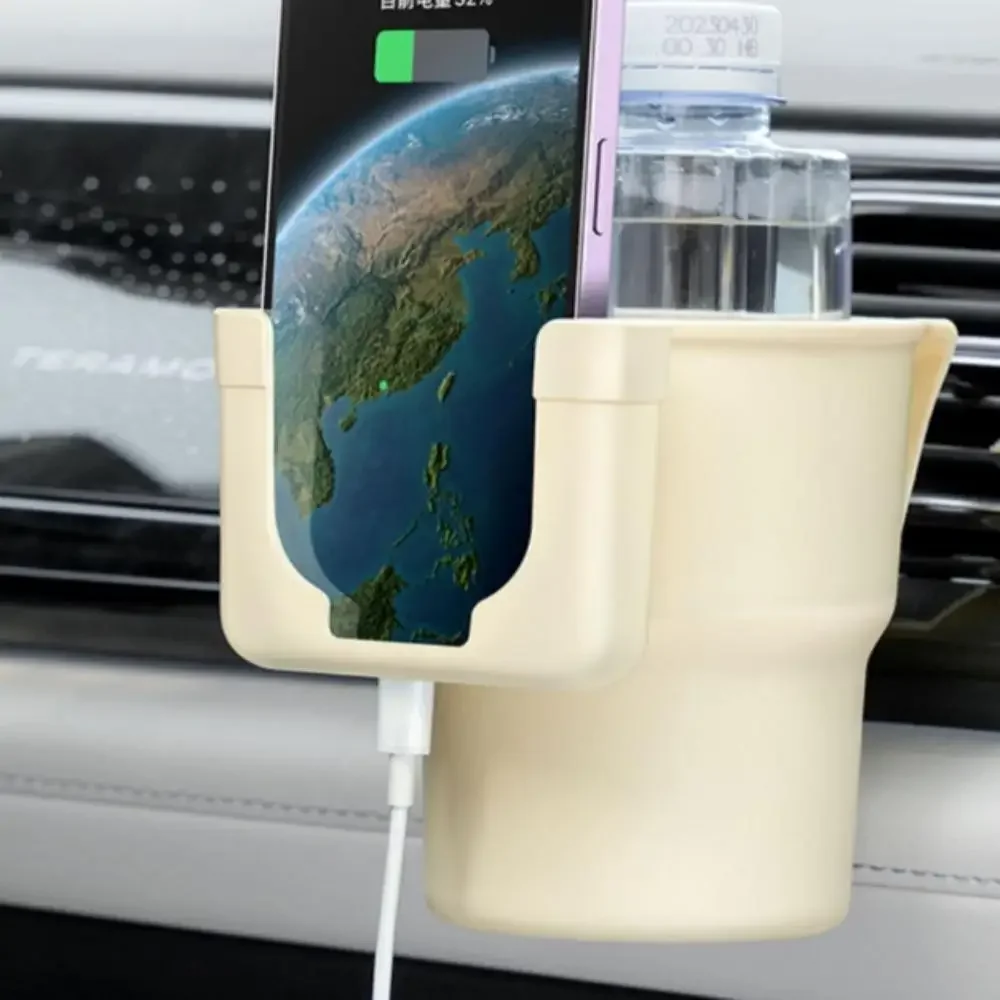 

Car Air Vent Cup Holder Multifunctional Drink Holder Car Cell Phone Holder Storage Box Trash Can Supplies