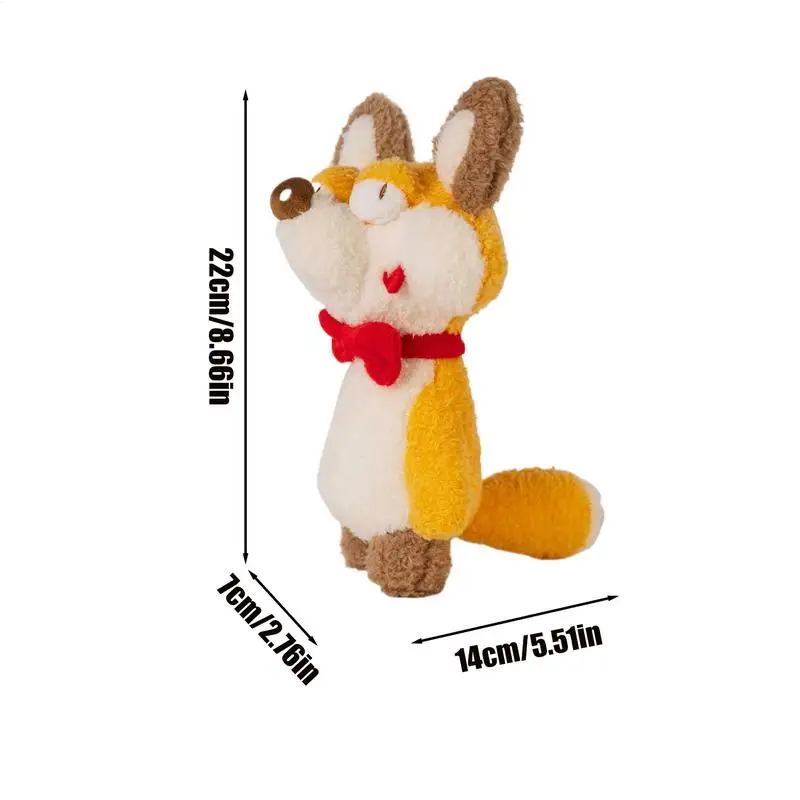 Fox Plush Doll ตุ๊กตาสัตว์ยัดไส้นุ่มน่ารัก Fox Plush ของเล่นน้ําหนักเบาสัตว์โยนหมอน Big Tail Comfort ตุ๊กตาสําหรับ Bed & Home