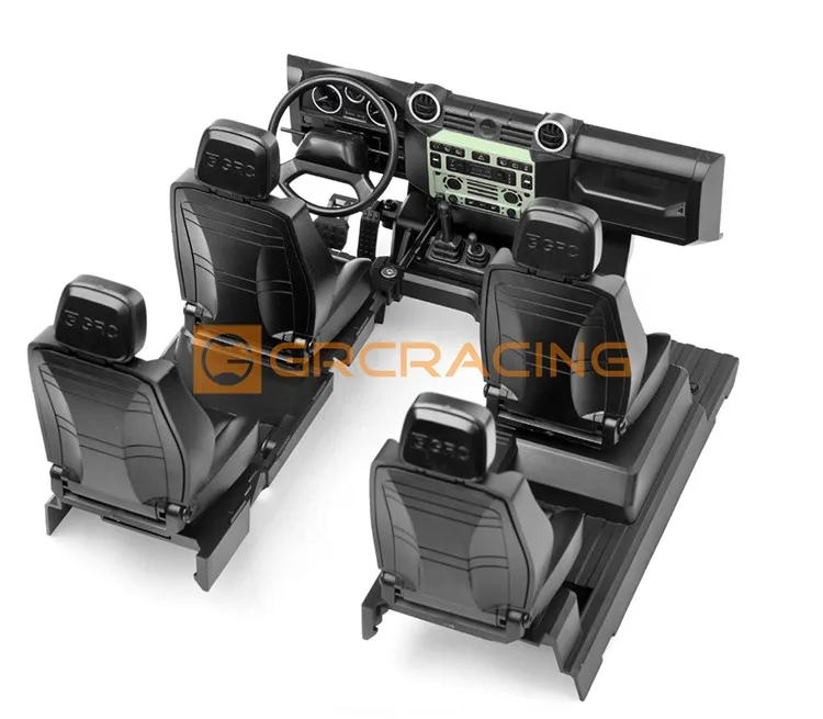 

GRC 1/10 Внутренний комплект Defender без крышки батарейного отсека для RC TRX-4 Defender, детали для моделирования тела, аксессуары # Г161Д/ДГ/ДФ