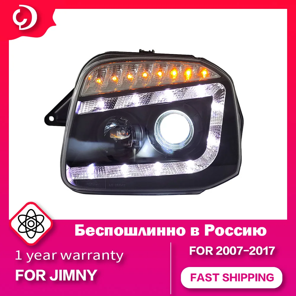 Car Styling Headlights for Suzuki Jimny 2007-2017 LED Head Lamp DRL Running Turn Signal Led Projector Lens Auto Accessories