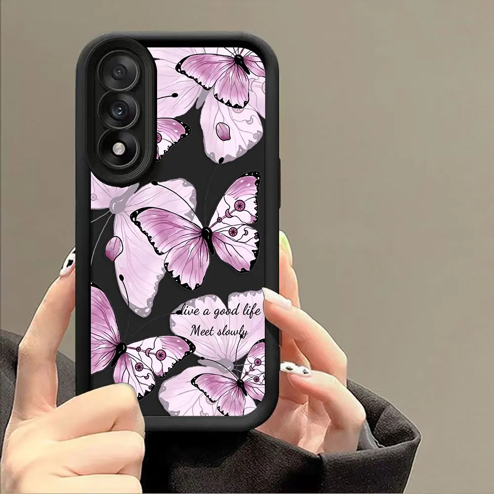 Beautiful Butterfly Phone Case For Samsung A07 A50 A70 A03 A03S A04 A05 A05S A06 A11 A12 A10 M16 M16 M34 M51 M54 NOTE 20 Cover