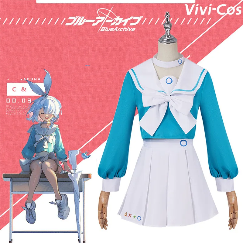 

Vivi-Cos Game Blue Archive Arona Cute Uniform Cosplay Women's Costumes Halloween Role Play Party Carnival New XS-XXL