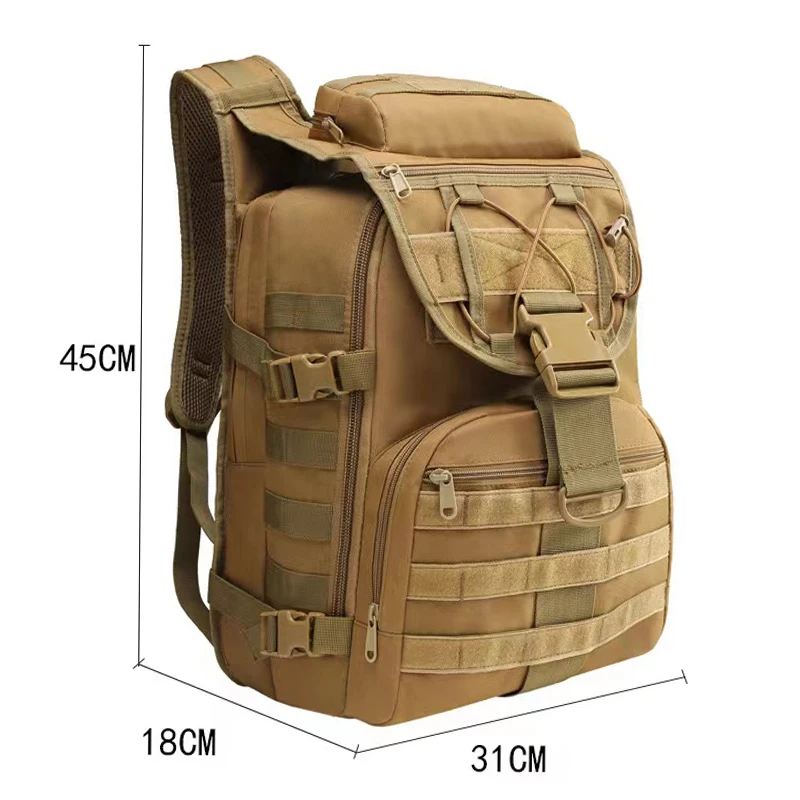 35L Large-capacity Tactical Military Backpack Molle Bug Bag Laptop Rucksack Outdoor Sports Backpack Hiking Camping Assault Pack