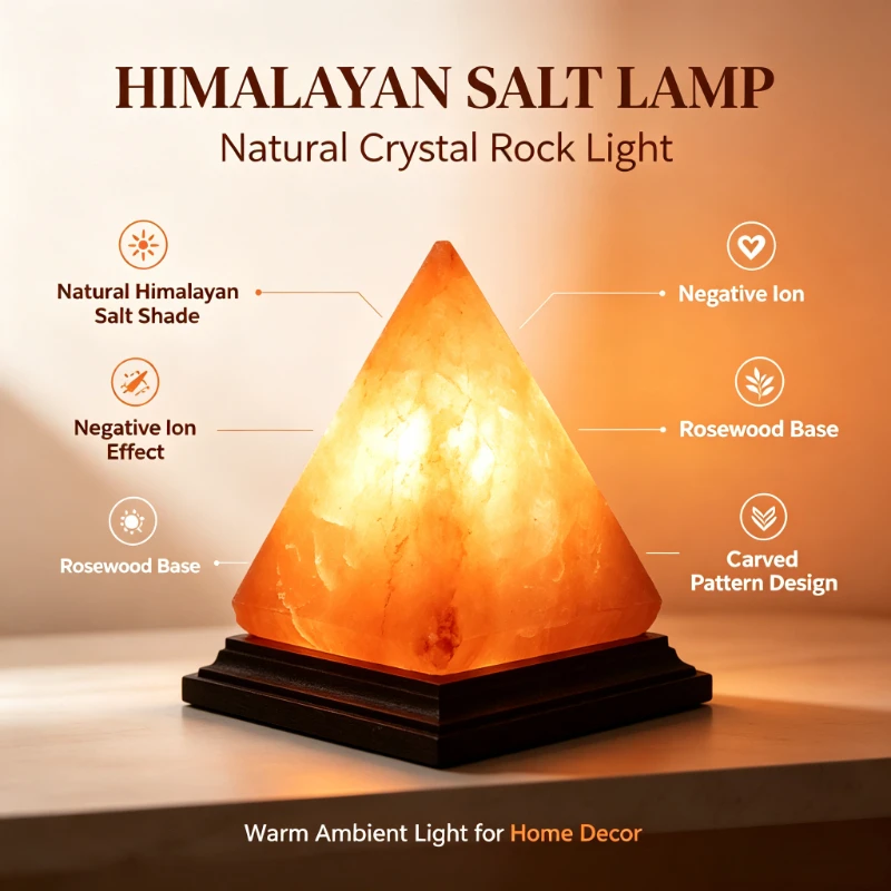 Himalaya Natural Salt Mineral Bedroom Beside Lamps Living Room Decoration Light Fixture Restaurant Hotel Novelty Lighting Led