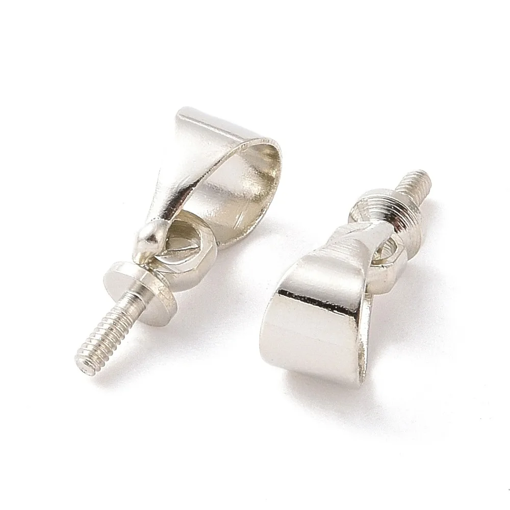 20 Stück Messing-Eispickel- und Quetschbügel 7 x 3 mm