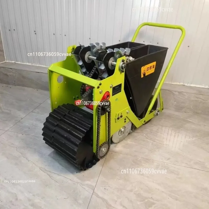 Agricultural Machinery 2 Rows Garlic Seed Drill Seeder Planting Machine Hand Planter for Garlic
