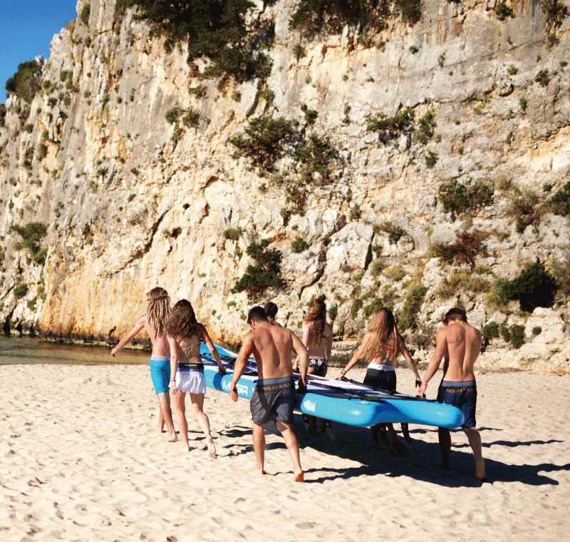 CLUB BOARD MEGA 550*152*20cm Big Size Inflatable SUP Stand Up Paddle Board Surfboard Inflatable Boat With Camera Mount