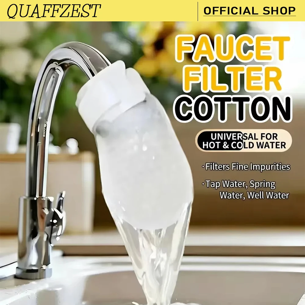 Faucet Filter Cover 50/100Pcs Disposable Water Purifier Sleeve for Tap Prevents Sediment with Bag