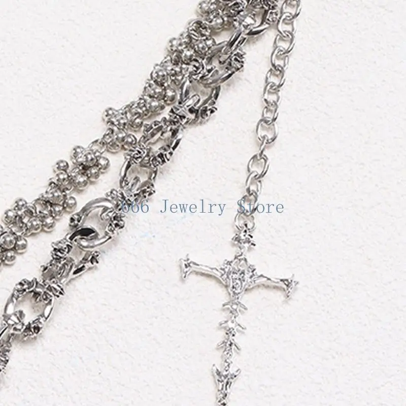 F2TD Waist Chain Alloy Texture Gothic Body Jewelry for Concerts Everyday Outfit