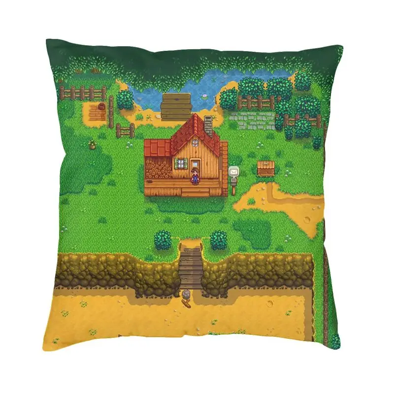 Personalized Stardew Valley Square Throw Pillow Case Home Decor 3D Double-sided Printed Video Games Cushion Cover for Sofa