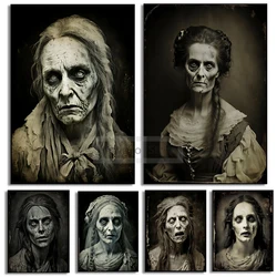 Scary Ghost Poster Art Female Ghost Horror The Haunting Celebrity Portrait Prints Canvas Painting Wall Pictures Home Room Decor