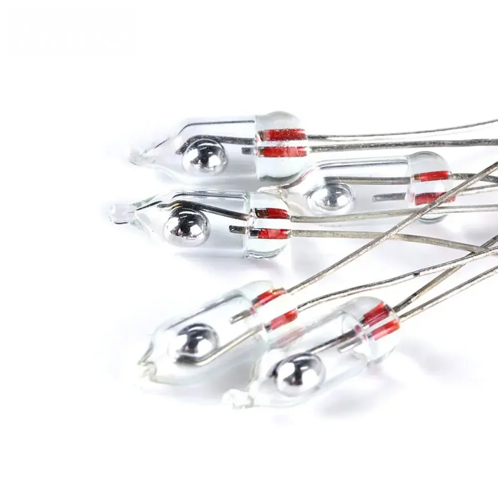 20 قطعة/الوحدة مفتاح إمالة زجاجي-مستشعر زاوية أحادي الاتجاه (تحكم تشغيل/إيقاف) بقطر كروي 3 مم/5 مم، تصميم خالي من الزئبق