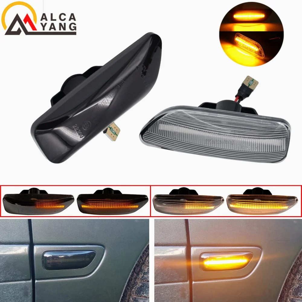 2Pcs Amber LED Side Marker Blinker Turn Signal Light For Volvo XC90 S80 XC70 V70 S60 2001-2009 30722641 3072264