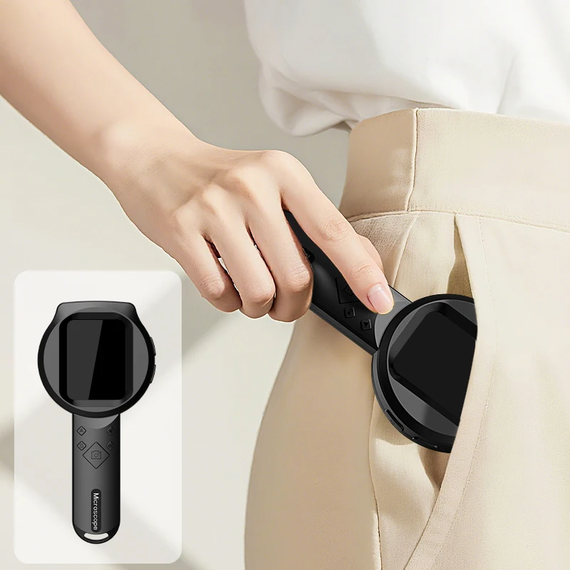 Lupa Digital con pantalla IPS de 2,8 pulgadas, aumento 100X, microscopio portátil de vídeo de 2MP con 15LED para examen de monedas para Windows/Mac