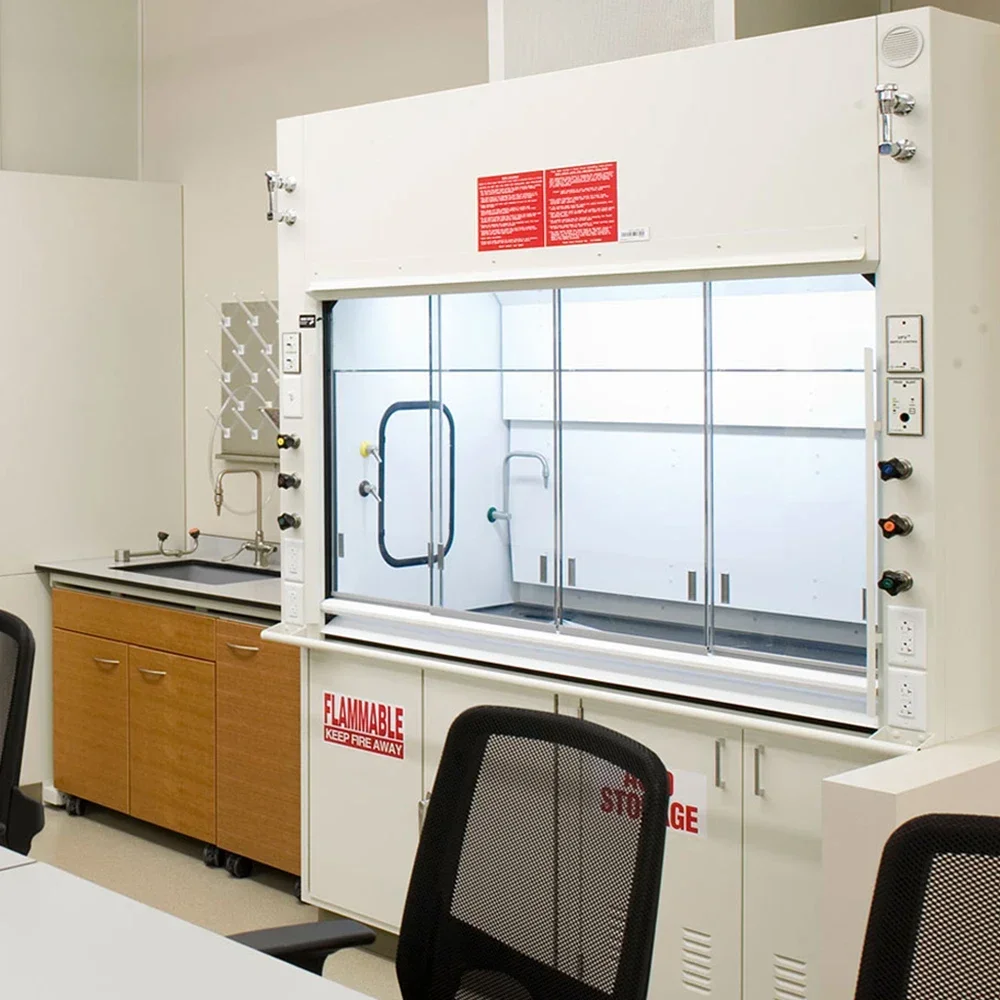 Mobile Chemistry Fume Cupboards Laboratory Filtered Fume Hoods Biological Extractor Hood Cabinets For School Hospital