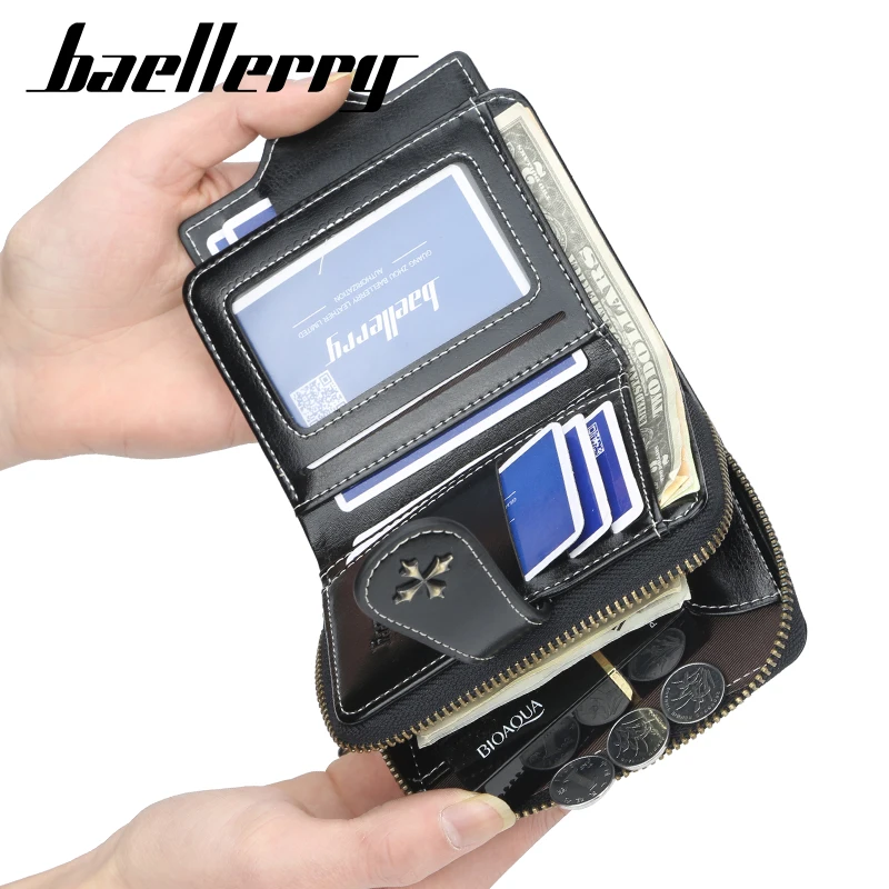 Simple Fashion Women Short Wallets Large Capacity Card Holder Zipper Female Purses Coin Pocket Wallet For Girls
