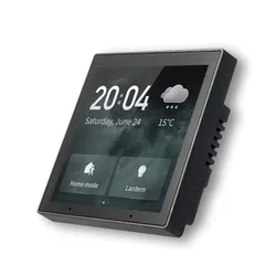 Tuya Smart Multifunction Control Panel Zigbee Gateway Built-in Alexa Voice Control 4 Inch Type 86 Linux OS