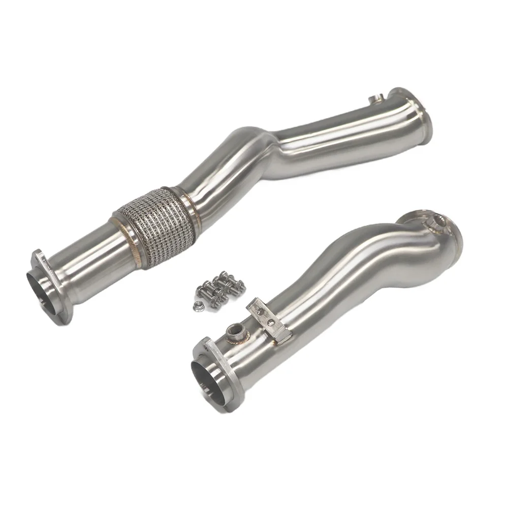 JIAJUN Stainless Steel High-Flow Downpipe for  M2 G87 3.0T 2021-2024 S58 Exhaust 1.5mm Thick Smooth Finish 5 Year Warranty
