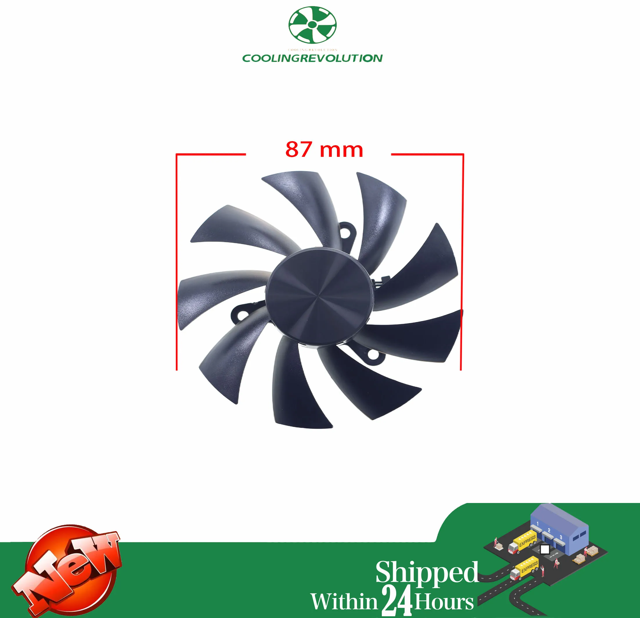 New PLA09215B12H 12V 0.55A 4 Wire 4Pin Cooler Fan For MSI N460 GTX N560 GTX 570 580GTX HD6870 Fan Graphics Card Cooling Fan