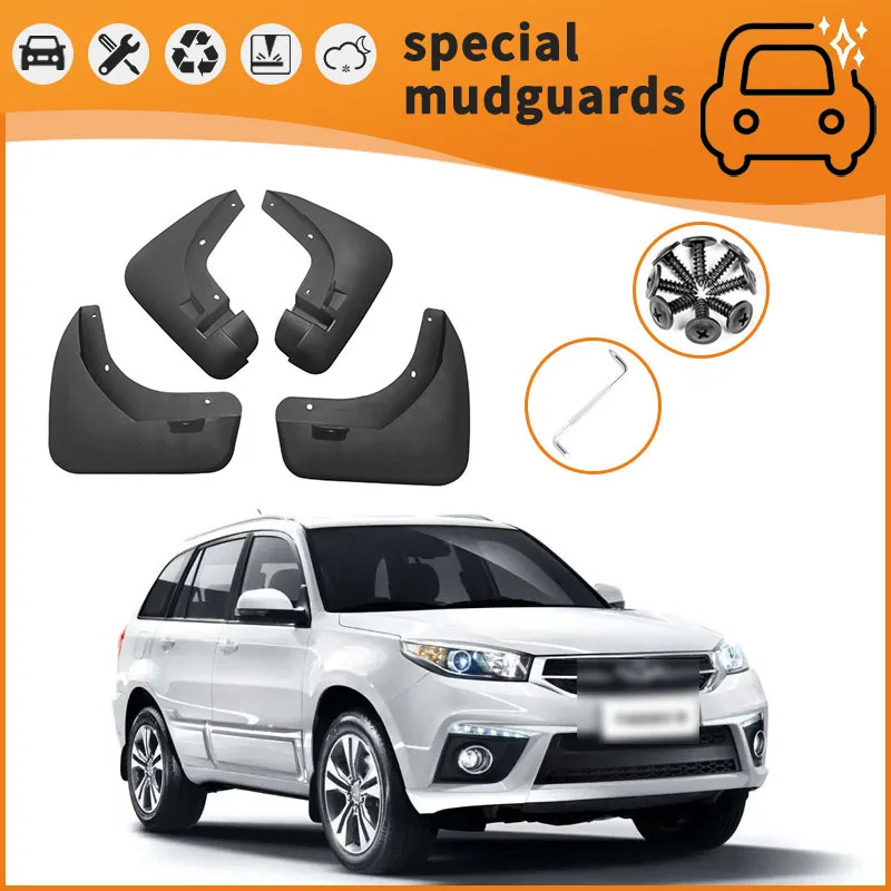 

For 14-24 models of Chery Tiggo 345 X789 Mudguards Fender Mudflaps Front Rear Flares Splash Guards Cover Car Accessorie