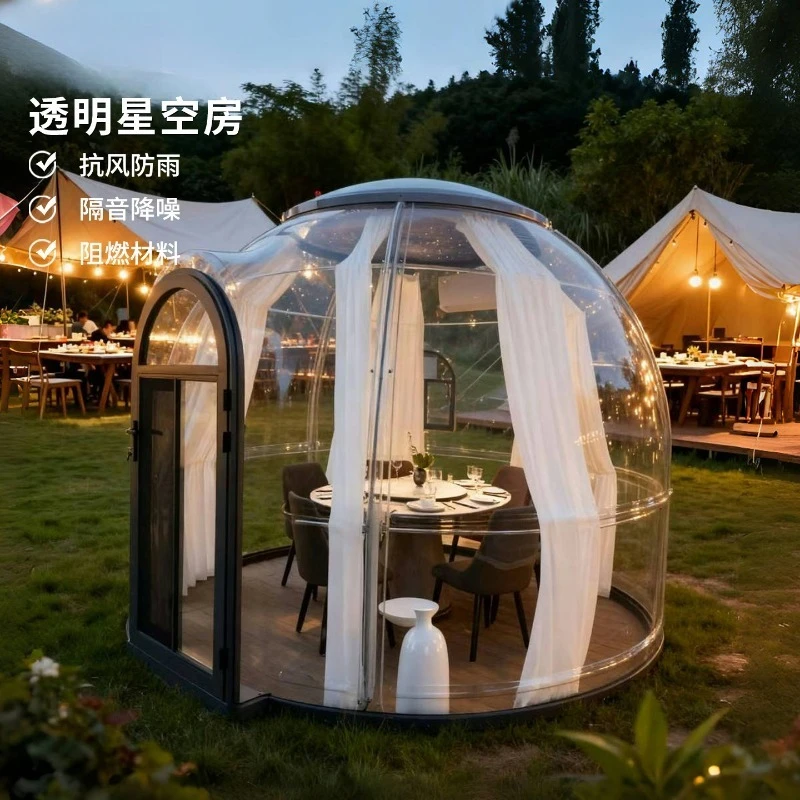 Outdoor Courtyard Mobile Sun Room Hotel Ball Tent House