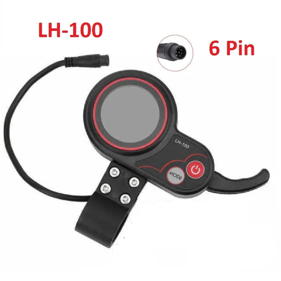 LH-100 LCD display  24V/36V/48V/60V 5/6 Pins  Display Thumb Throttle  Speedometer  for Electric Scooter Bike