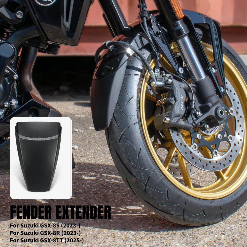 

For Suzuki GSX-8S GSX-8R 2023+ GSX-8TT 2025+ Front Wheel Mudguards Splash Guard Cover Motorcycle Extension Fender Accessories
