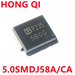 10PCS 5.0SMDJ58A 5PGG SMDJ58A 5.0SMDJ58CA 5BGG SMDJ58CA SMC(DO-214AB) 5000W 58V TVS Diode New original