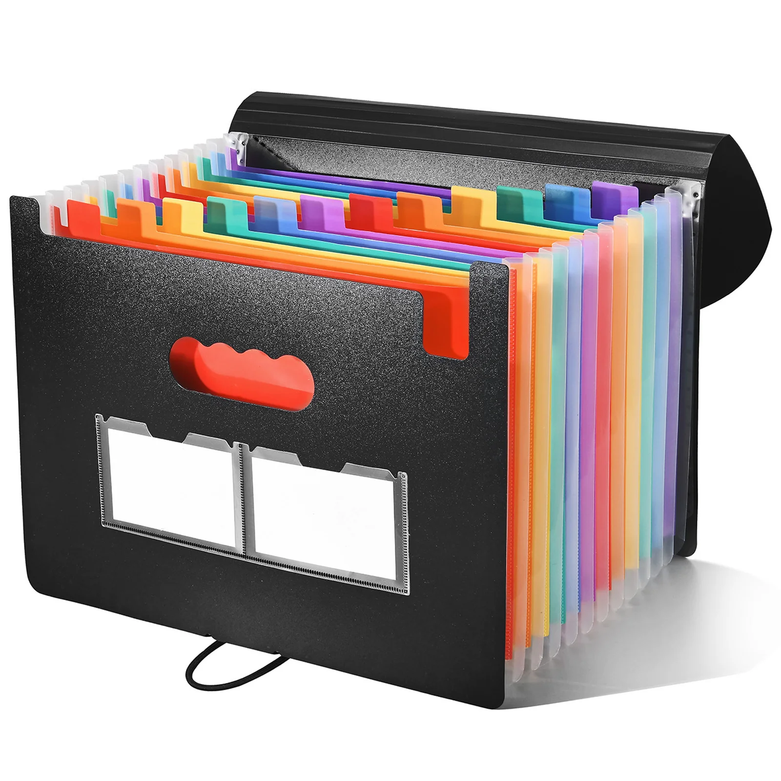 

STONEGO Accordion File Organizer – 13/25 Grid Three-Side Sealed Flap Folder, Durable Waterproof Office Document Storage Bag