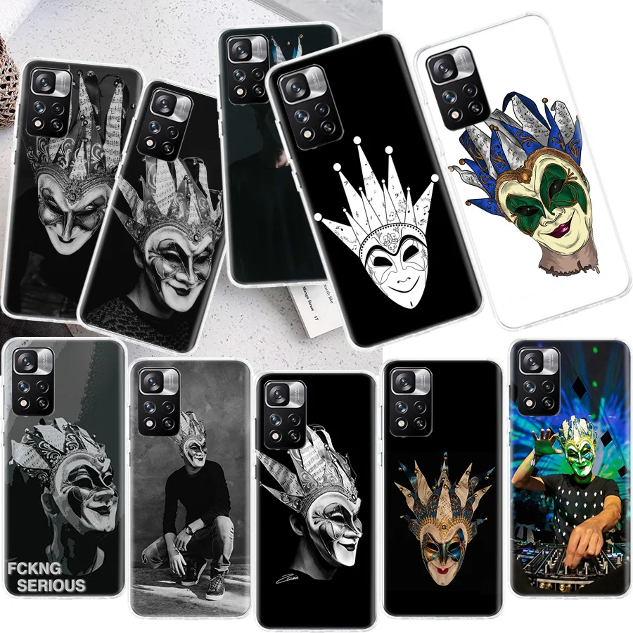 DJ Boris Brejcha Phone Case For Xiaomi Redmi Note 11 11S 11T 5G 11E 10S 10 12S 12 Pro Plus 9S 9T 9 8T 8 7 6 5 Capa Coque Fundas