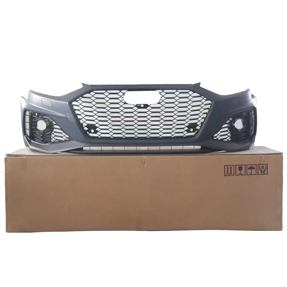 RS4 Car Bodykit with grill for Audi A4 S4  High quality Front bumper for Audi A4 S4 Car bumper for Audi A4 S4  2020 2021 2022