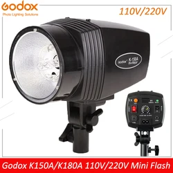 GODOX K180A 180WS przenośna Mini lampa błyskowa studyjna galeria fotograficzna Mini lampa błyskowa 110 V/220 V lampa błyskowa stroboskopowa