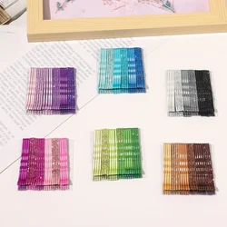 Glitter Shiny Metal Hair Side Clips Curly Wavy Grips Hairstyle Bobby Pins Women Girls Makeup Hairpin Barrettes Hair Styling Clip