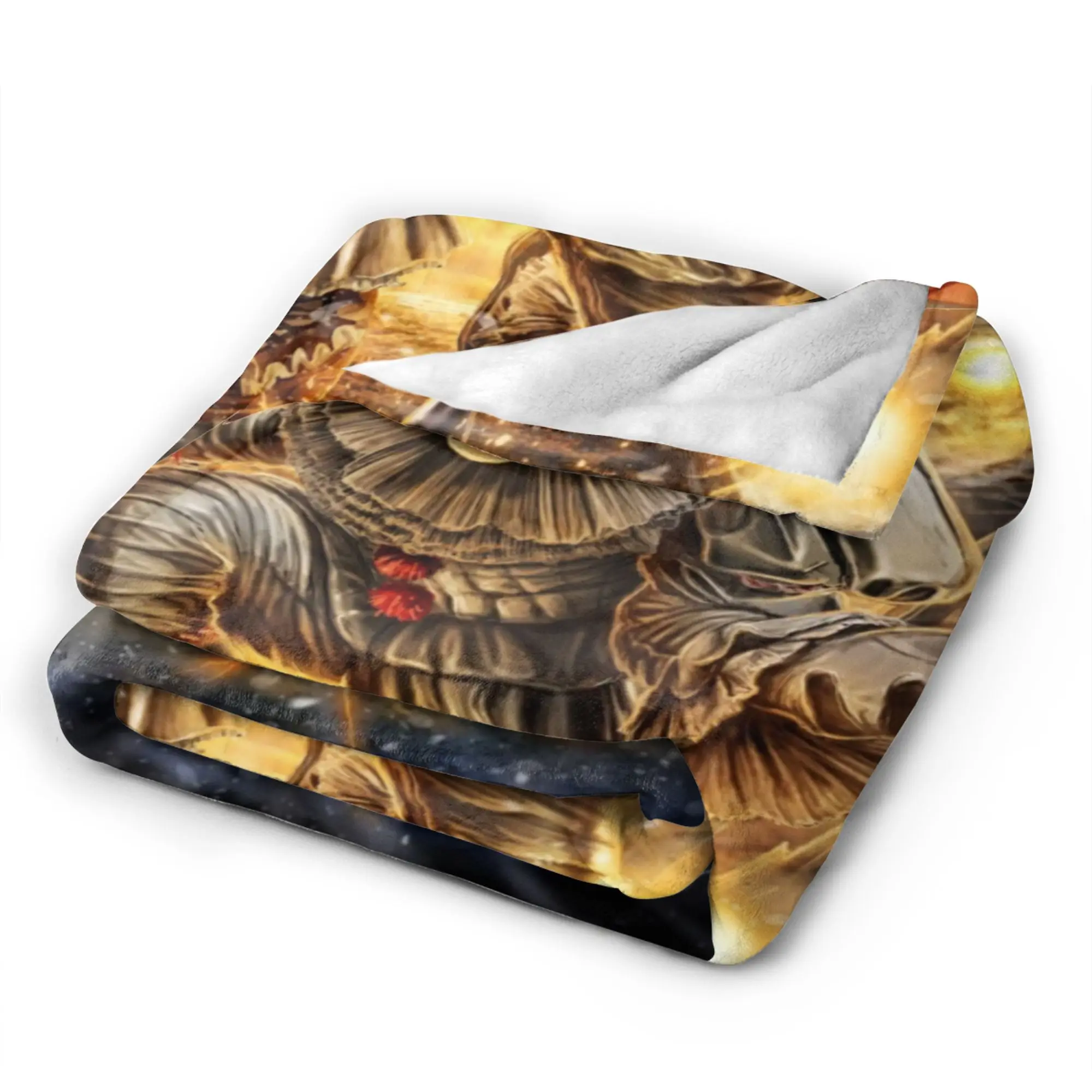 It P-Pennywise Clown Blanket  Warm Soft Comfortable Plush Throw Blanket For Kids Living Room Flannel Bedspread Bed Cover
