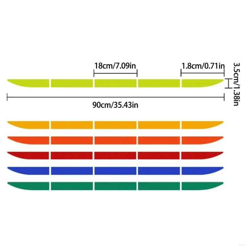 ملصق للادة اللاصقة جذع السيارة ملصق عالمي للسيارة تلصق خلفي ملصق سهلة الانعكاس انعكاس شرائح شارات التحذير