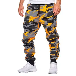 Autumn Men Trousers Casual Jogger Camouflage Ankle Banded Mid Waist Male Fashion Cargo Casual Pants Cool Sports Streetwear New