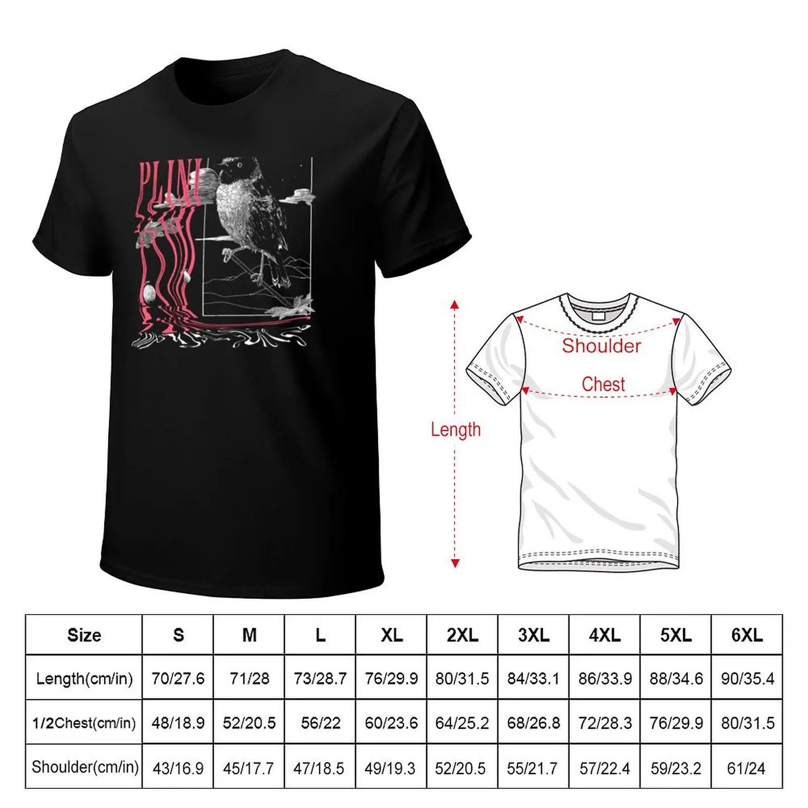 PLINI BAND T-shirt Short sleeve tee aesthetic clothes blacks mens graphic t-shirts